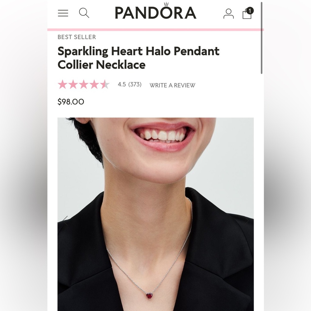 Sparkling Heart Halo Pendant Collier Necklace